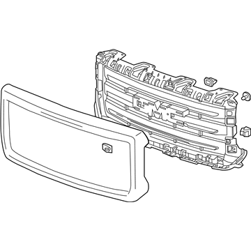 GM 23173253 Grille 23173253 GM Grille Illustration 1 of 1