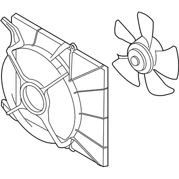 Chevy Aveo5 Cooling Fan Assembly - 95950465