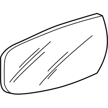 GM 19120301 Mirror Glass, Rear Passenger Side 19120301 GM Mirror Glass, Rear Passenger Side Illustration 1 of 1