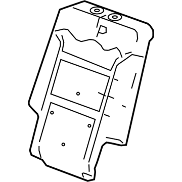GM 84250289 Seat Back Pad 84250289 GM Seat Back Pad Illustration 1 of 1