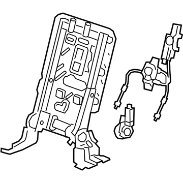 GM 84769400 Seat Back Frame 84769400 GM Seat Back Frame Illustration 1 of 1