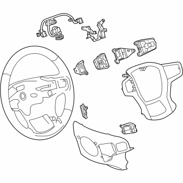 GM 84945924 Steering Wheel, Jet Black 84945924 GM Steering Wheel, Jet Black Illustration 1 of 1
