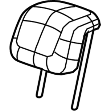 GM 95262338 Headrest, Blue 95262338 GM Headrest, Blue Illustration 1 of 1