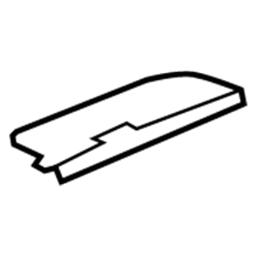 GM 22822496 Cluster Visor 22822496 GM Cluster Visor Illustration 1 of 1