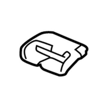 GM 92267680 Seat Belt Cover 92267680 GM Seat Belt Cover Illustration 1 of 1