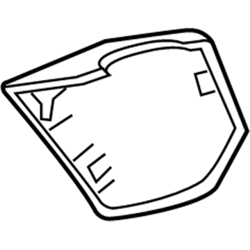 42492886 GM Mirror Cover, Rear Passenger Side Illustration 1 of 1