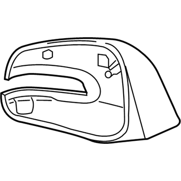 GM 95375223 Mirror Cover 95375223 GM Mirror Cover Illustration 1 of 1