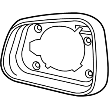 42492878 GM Bezel, Rear Driver Side Illustration 1 of 1