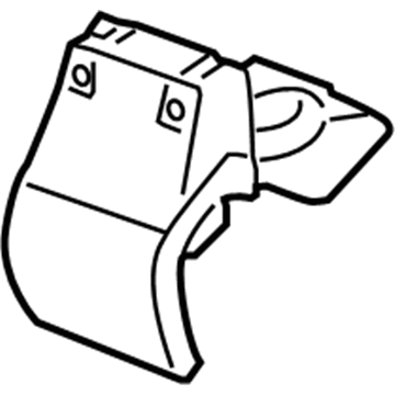 GM 89026435 Rear Cupholder 89026435 GM Rear Cupholder Illustration 1 of 1