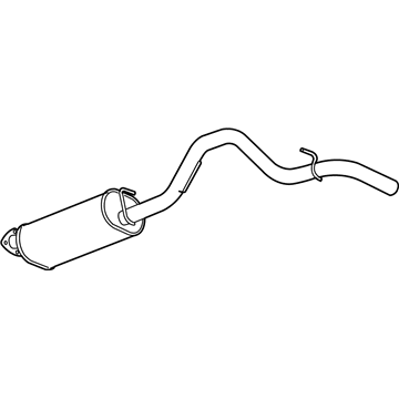 Chevy 15795473 Muffler With Tail Pipe