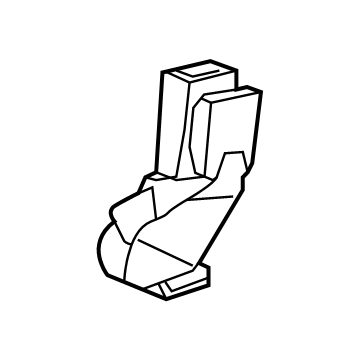 84815167 GM Buckle, Jet Black, Driver Side Illustration 1 of 1