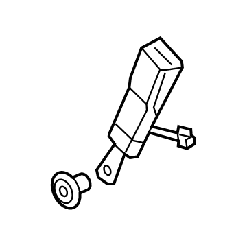 GM 86802091 Buckle End, Jet Black 86802091 GM Buckle End, Jet Black Illustration 1 of 1
