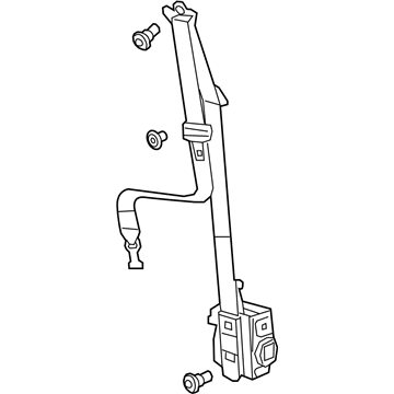 GM 84818540 Belt & Retractor, Black, Passenger Side 84818540 GM Belt & Retractor, Black, Passenger Side Illustration 1 of 1