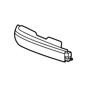 GM 84791837 Front Cover, Driver Side 84791837 GM Front Cover, Driver Side Illustration 1 of 1