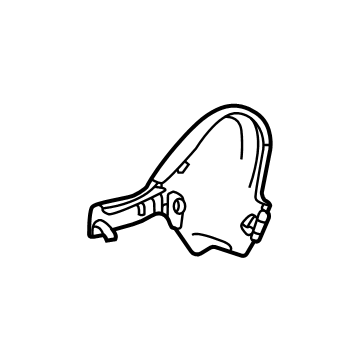 GM 84791852 Inner Finish Panel, Jet Black, Driver Side 84791852 GM Inner Finish Panel, Jet Black, Driver Side Illustration 1 of 1