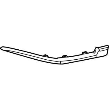 86570820 GM Molding-Rear Bumper Fascia *Black Illustration 1 of 1