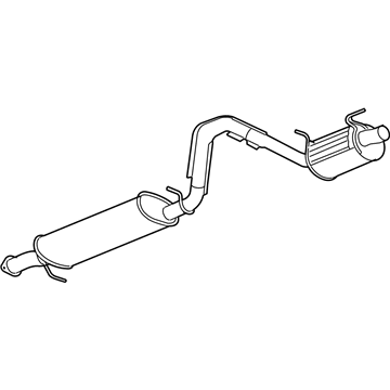 Chevy 25839185 Muffler With Tail Pipe