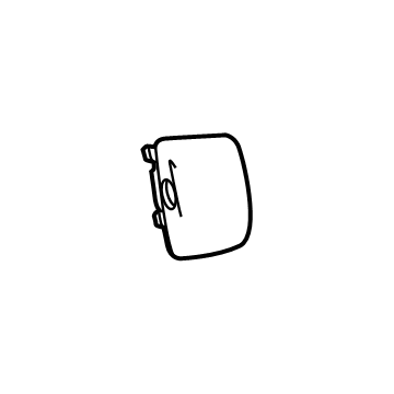84646843 GM Access Cover, Jet Black, Driver Side Illustration 1 of 1