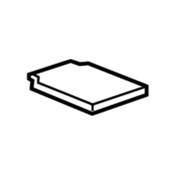 25970099 GM Storage Compart Mat Illustration 1 of 1