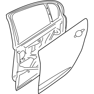 92283181 GM Door Shell Illustration 1 of 1