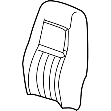 GM 19149332 Seat Back Cover, Gray, Rear Passenger Side 19149332 GM Seat Back Cover, Gray, Rear Passenger Side Illustration 1 of 1