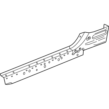 GM 23167606 Rocker Reinforcement, Rear Outer Passenger Side 23167606 GM Rocker Reinforcement, Rear Outer Passenger Side Illustration 1 of 1