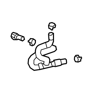 GM 84435791 Inlet Hose 84435791 GM Inlet Hose Illustration 1 of 1