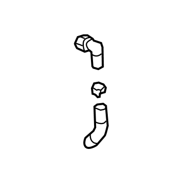 84594923 GM Upper Hose Illustration 1 of 1