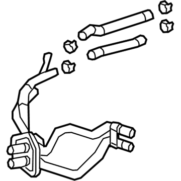 GM 84443582 Pipe Assembly 84443582 GM Pipe Assembly Illustration 1 of 1