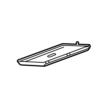39144468 GM Compartment Box Mat, Black, Front Illustration 1 of 1