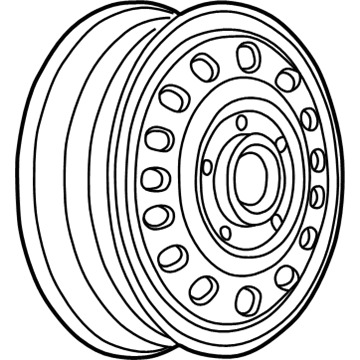 9592808 GM Wheel, Standard Illustration 1 of 1