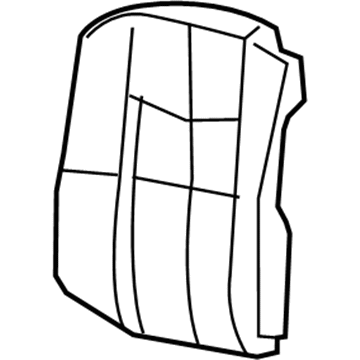 88994770 GM Seat Back Pad Illustration 1 of 1
