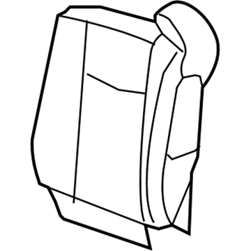 88994459 GM Seat Back Cover, Gray Illustration 1 of 1