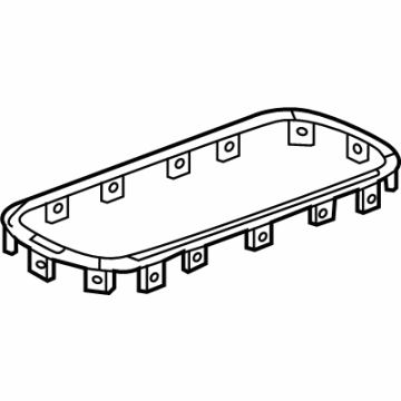 GM 85557943 Trim Plate, Black Chrome, Front 85557943 GM Trim Plate, Black Chrome, Front Illustration 1 of 1