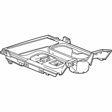 GM 86787378 Upper Trim Panel, Jet Black 86787378 GM Upper Trim Panel, Jet Black Illustration 1 of 1