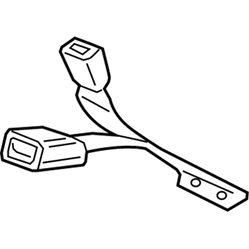 GM 19355953 Center Buckle 19355953 GM Center Buckle Illustration 1 of 1