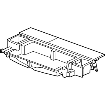GM 22944120 Storage Tray, Titanium, Rear 22944120 GM Storage Tray, Titanium, Rear Illustration 1 of 1