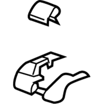 GM 84229647 Front End Track Cover, Black, Driver Side 84229647 GM Front End Track Cover, Black, Driver Side Illustration 1 of 1