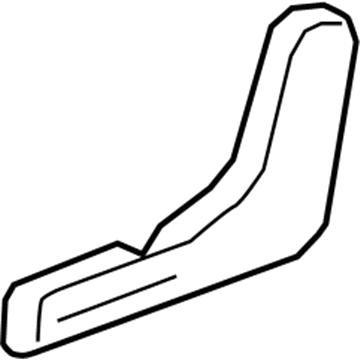 GM 84077823 Outer Finish Panel, Black, Rear Driver Side 84077823 GM Outer Finish Panel, Black, Rear Driver Side Illustration 1 of 1