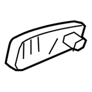 GM 84185964 Recline Handle, Gray, Rear Passenger Side 84185964 GM Recline Handle, Gray, Rear Passenger Side Illustration 1 of 1
