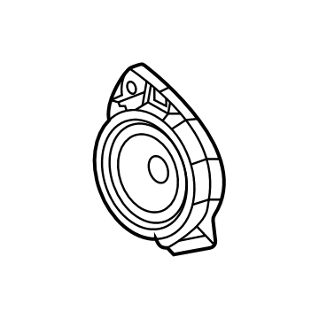 GM 84837424 Rear Driver Speaker 84837424 GM Rear Driver Speaker Illustration 1 of 1