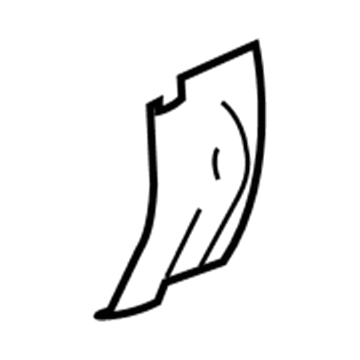 GM 20951963 Stone Guard, Outer Driver Side 20951963 GM Stone Guard, Outer Driver Side Illustration 1 of 1