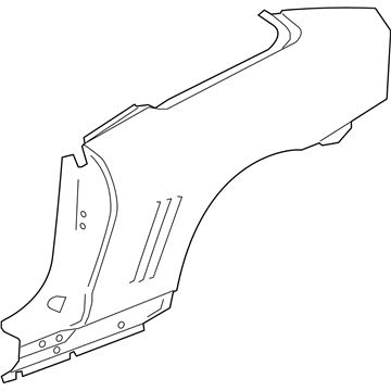 GM 22793395 Quarter Panel, Rear Outer Passenger Side 22793395 GM Quarter Panel, Rear Outer Passenger Side Illustration 1 of 1