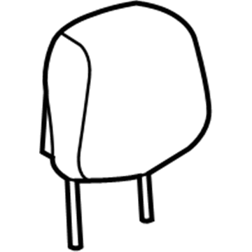 22830198 GM Headrest, Titanium, Front Illustration 1 of 1