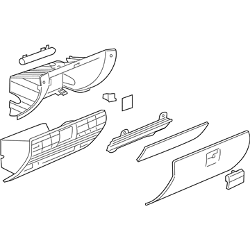 Saturn Glove Box - 96837506