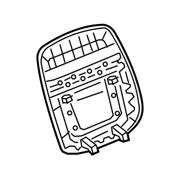 84582963 GM Seat Back Panel, Front Illustration 1 of 1