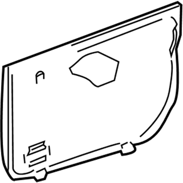 GM 22686539 Water Shield, Driver Side 22686539 GM Water Shield, Driver Side Illustration 1 of 1