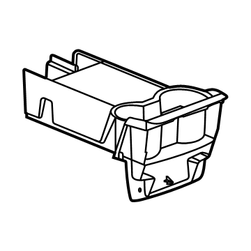 GM 84583817 Compartment, Black 84583817 GM Compartment, Black Illustration 1 of 1
