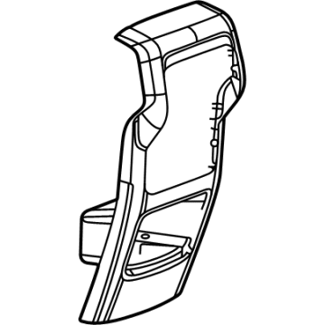 GM 84158095 Rear Panel, Black 84158095 GM Rear Panel, Black Illustration 1 of 1