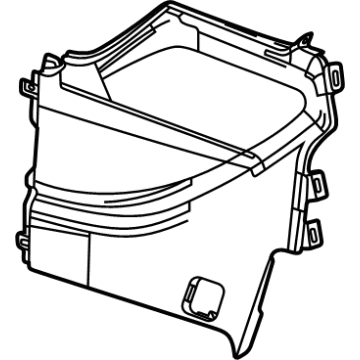 84615530 GM Side Panel, Black, Driver Side Illustration 1 of 1